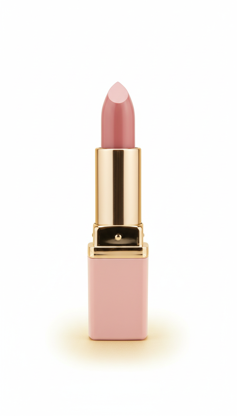 Satin Lipstick in Blush Pink Case